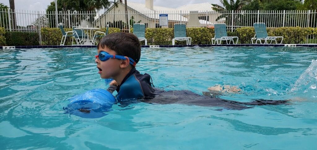 Swim lesson with Coach Jared